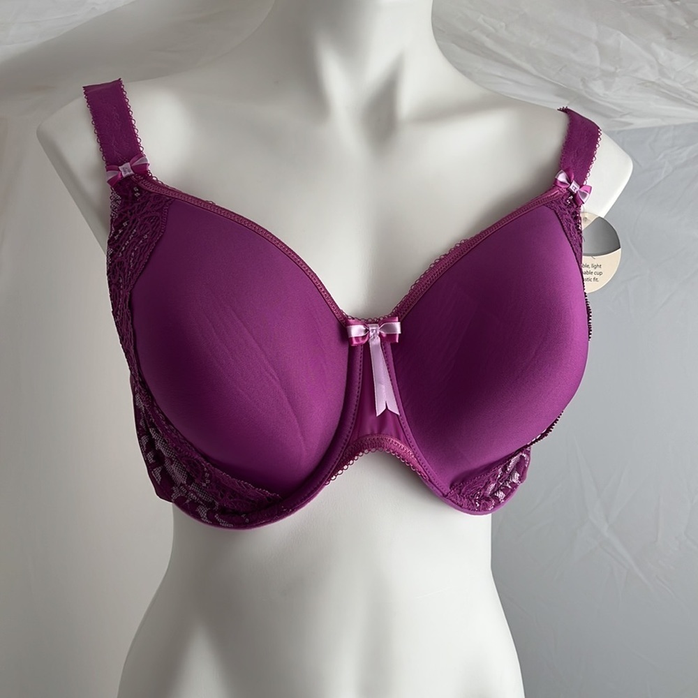 Elomi Amelia purple full coverage bra 40F